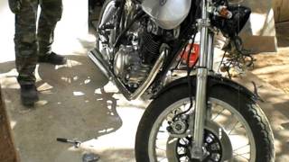 XT 500 cafe racer hand start