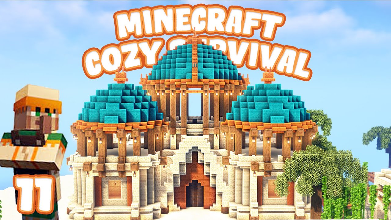 MY BIGGEST BUILD YET! - EP 11 (Cozy Survival Let's Play) - YouTube