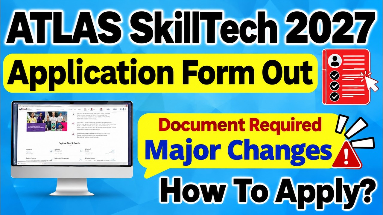 Atlas University Mumbai 2026 Application (Out)🔥- Atlas SkillTech ...