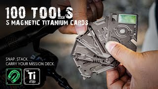 Now on Kickstarter: TitanSnap - The 100-Tool Magnetic Titanium Card Deck