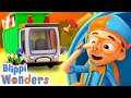 Stinky Garbage Truck Adventure! | Blippi Wonders | Learning Cartoons | Educational Videos For Kids