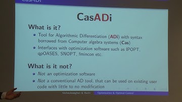 Introduction to Optimization and Optimal Control using the software packages CasADi and ACADO