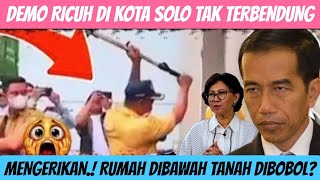 MENGGEMPARKAN.!! MASSA DEMO GRUDUK RUMAH BANGKER JKW? PAGAR JEBOL TEMBUS SAMPAI DIJARAH HABIS?