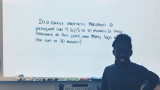 How to solve a ratio problem with a double number line