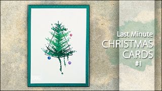 Last Minute Christmas Cards #1 @KissMyCreative