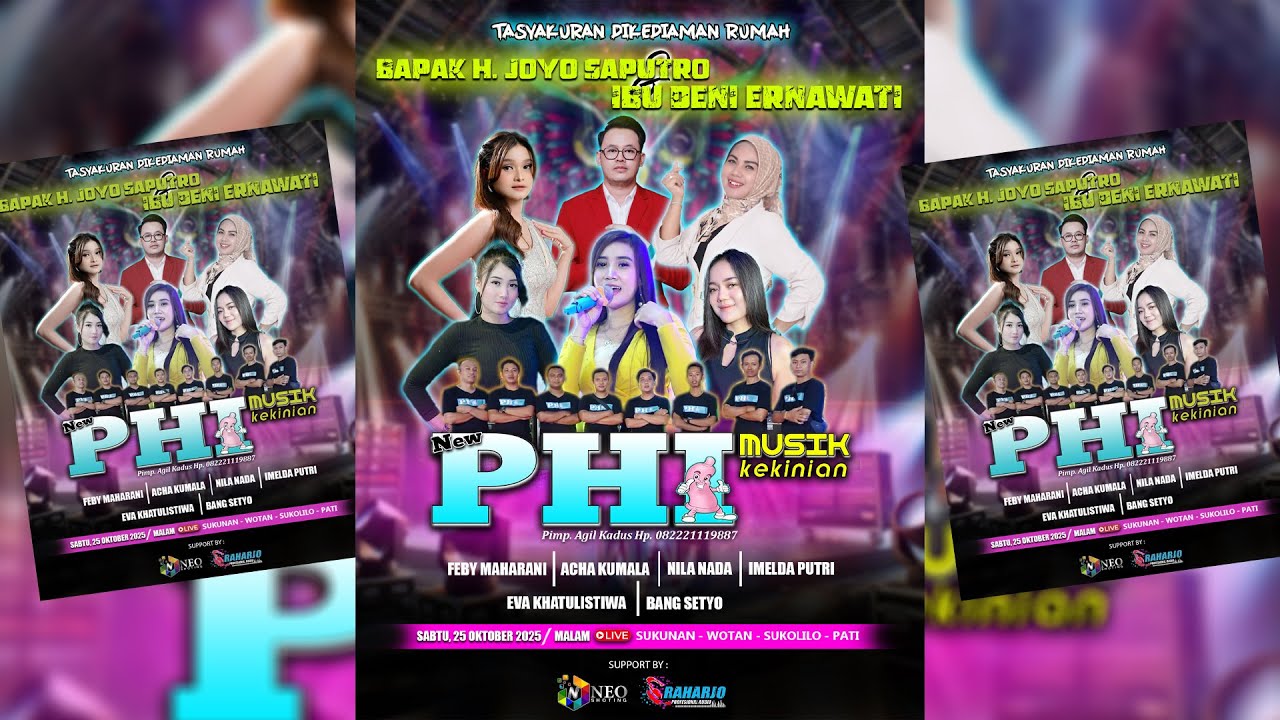 📡LIVE STREAMING || New PHI Musik Kekinian - Tasyakuran BP. H. JOYO SAPUTRO & IBU DENI ERNAWATI