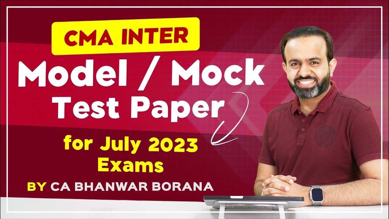 CMA Inter DT MTP as per 2016 & 2022 Syllabus YouTube