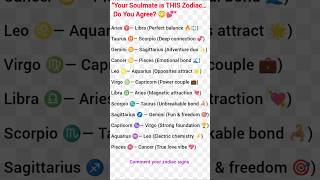 💕 Your soulmate zodiac is revealed!Tag them if you found yours 😳👇#astrology #horoscope#viral#shorts