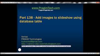 Details 138 Add images to slideshow using database table Part 138 News