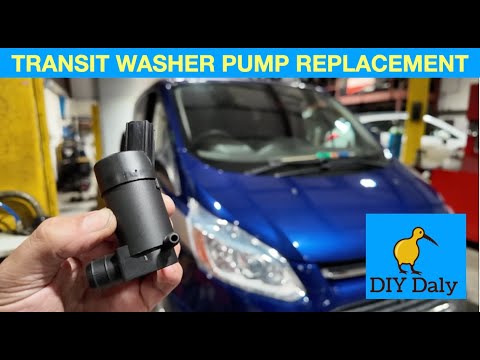 Ford Transit Custom Washer pump replacement & wiring test - YouTube