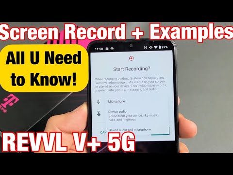 T-Mobile REVVL V+ 5G: How to Use Screen Record Feature (All U Need to Know) + Examples