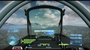 BF3 Console JET Pilot Lessons [3] (Best Turning Speed / Look Around in Jet / Missile Pods)