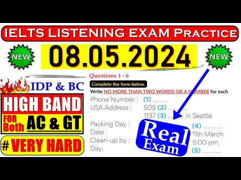 Ielts Listening Practice Test 2024 With Answers | 08.05.2024
