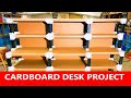 You won't believe the desk I made with cardboard