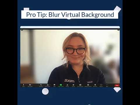 Pro Tip: Blur Virtual Background - Now, bring a Blur Background option to your meetings and webinars!