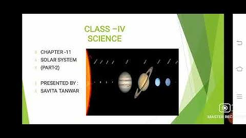 Class IV Science Chapter 11 Solar System Part - 2