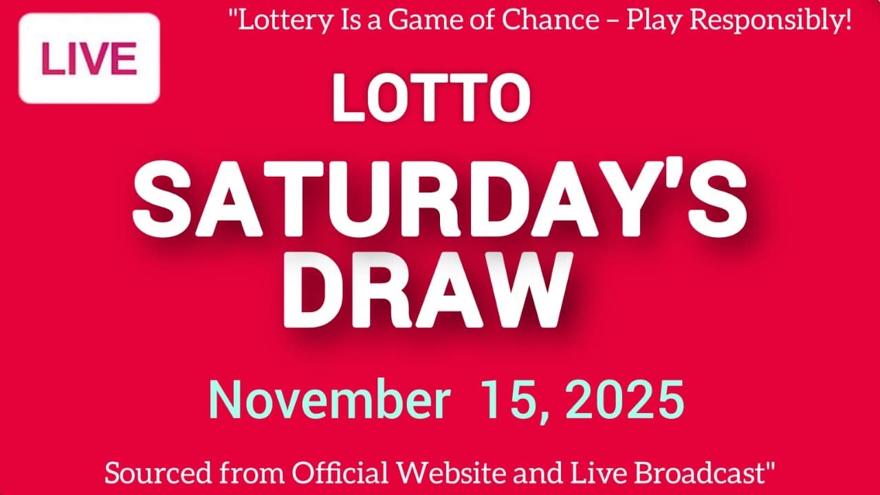 The National Lottery Lotto Draw Live Results from Saturday 15 Nov 2025 ...