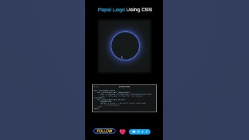 Animated Pepsi Logo Design Using #html #css #javascript #frontendcourse #cssanimation