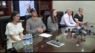 Family of law office shooting victim holds press conference