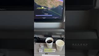 Having Coffee At Eva Air B787-10 From Tokyo To Taipei Flight Br0197 01Dec24 Seat 21K