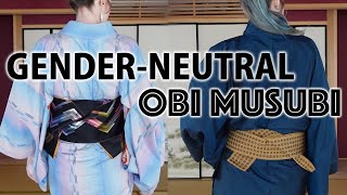 4 GenderNeutral Obi Arrangements for Kimono