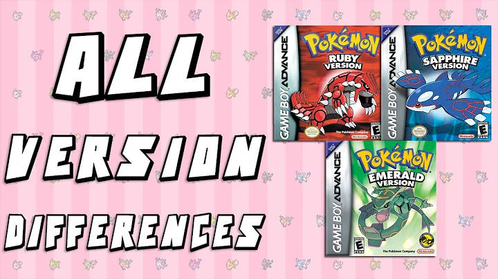 All Version Differences in Pokemon Ruby, Sapphire & Emerald