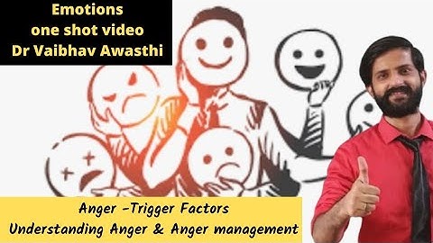 Psychology Class 12 | Chap 5 Emotions | Understanding Anger | Anger management | Dr Vaibhav Awasthi