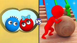 Snow Race 3D vs Lucky Balls Marge | Walkthrough All Levels (Android/iOS) screenshot 5