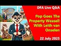 DFA Live Q A Pop Goes The Property Weasel With Leith Van Onselen DFA Live Q A Pop Goes The Property Weasel With Leith Van Onselen