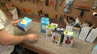 Box of Returned Cordless Phones from WalMart