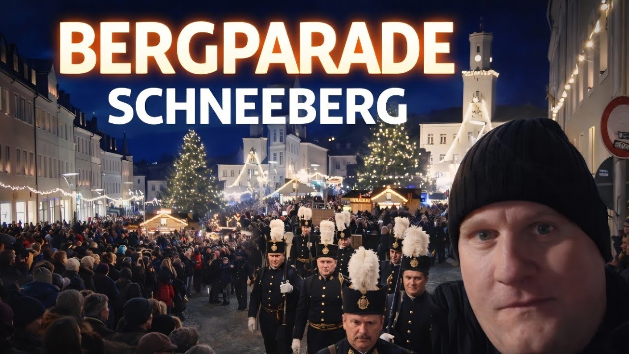 Lichtelfest Großer Bergaufzug 2025 Schneeberg Sachsen.