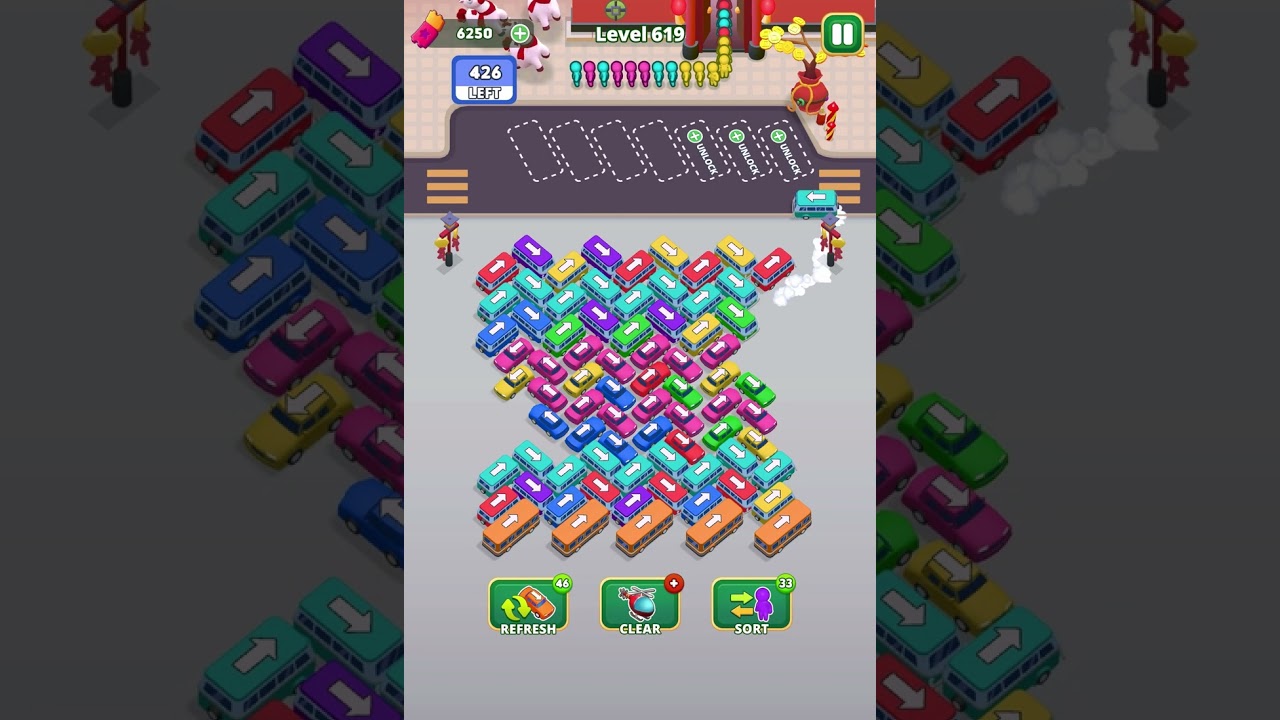 Bus Escape: Traffic Jam levels 616-617-618-619-620