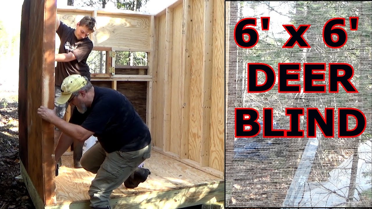 6 X 6 HOMEMADE DEER BLIND YouTube 6 X 6 HOMEMADE DEER BLIND YouTube