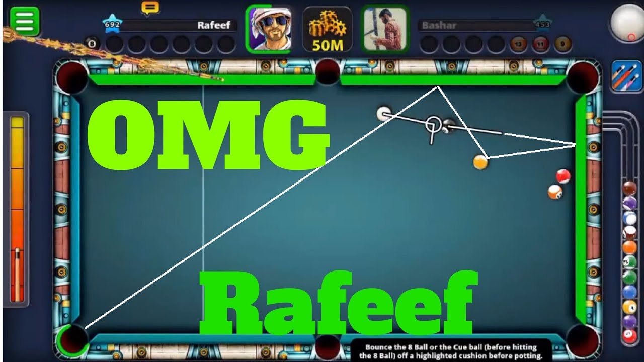 8 Ball Pool -Top 10 Trick Shots By (Rafeef Hathehe)-Berlin Platz 50 Million