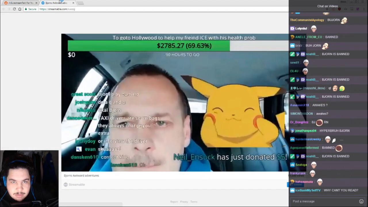 GREEKGODX REACTIONS TO TWITCH FAILS #27 (TRAINWRECKS GETS 16K DONATION)