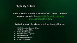 Blog on Certified Information Security Professional - Beingcert