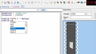 برنامج متحكمات Avr والمحاكاة على بروتوس Bascomavr Win10 Proteus Simulation