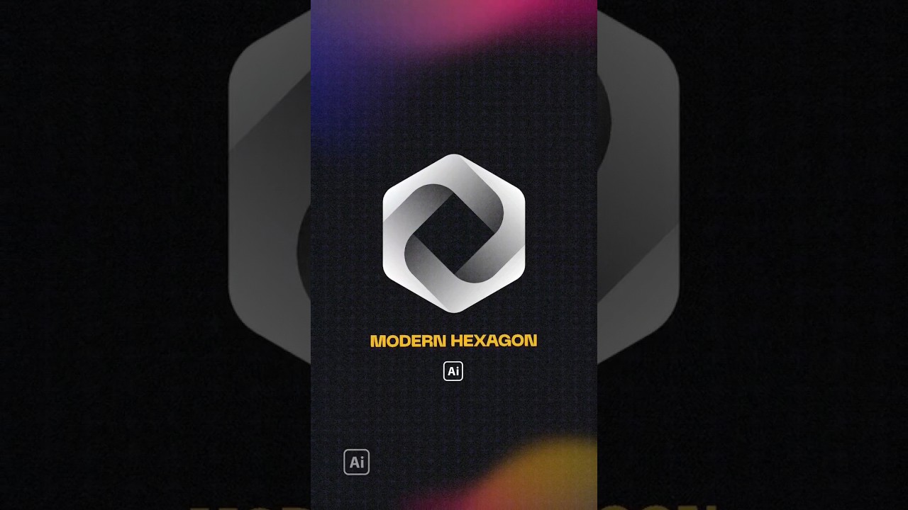 Create this easy modern hexagon in 