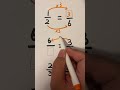 Fractions tricks | equivalent fractions #equivalent #fraction #fractions #shorts