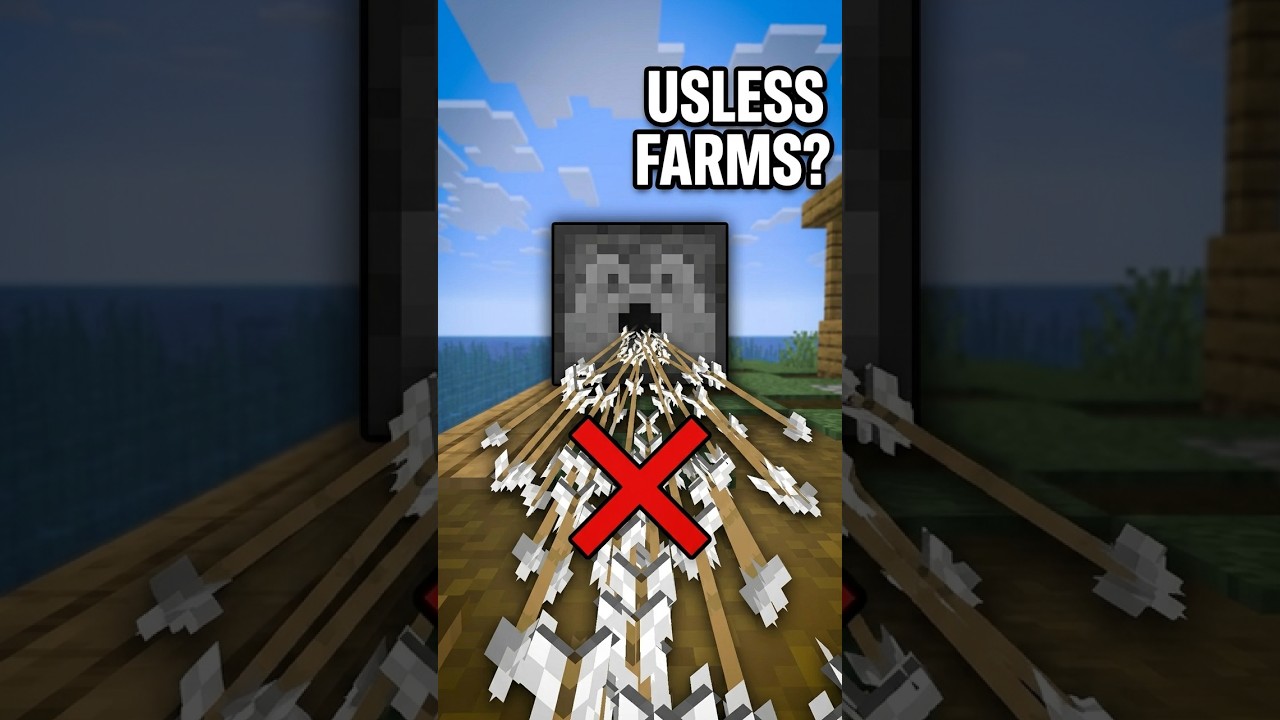 Why Your Arrow Farm Is Useless (It's Not a Bug) #minecraft #shorts