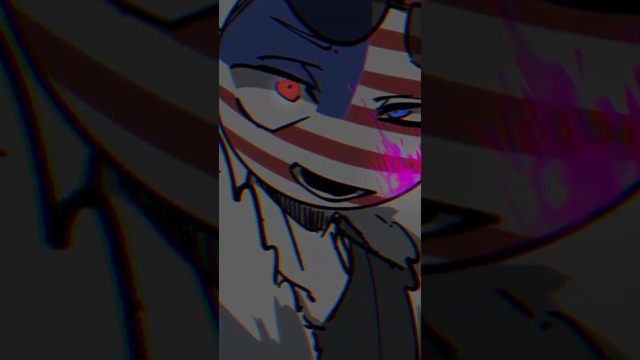 ⚠血ｲﾝｸ⚠🇺🇸ｹﾞｽ＆返り血#カントリーヒューマンズ #カンヒュ #countryhumans