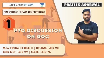 Previous Year Questions | PYQ Discussion on GOC | Chemistry IIT for JAM 2021 | Prateek Agarwal