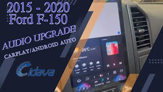 2015 - 2020 Ford F-150 Radio Removal & Aftermarket Cidava Radio Install Apple Carplay Android Auto