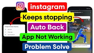 Fix Instagram Keeps Stopping Problem 2026 | Instagram App Not Working Today |Instagram Crash Problem