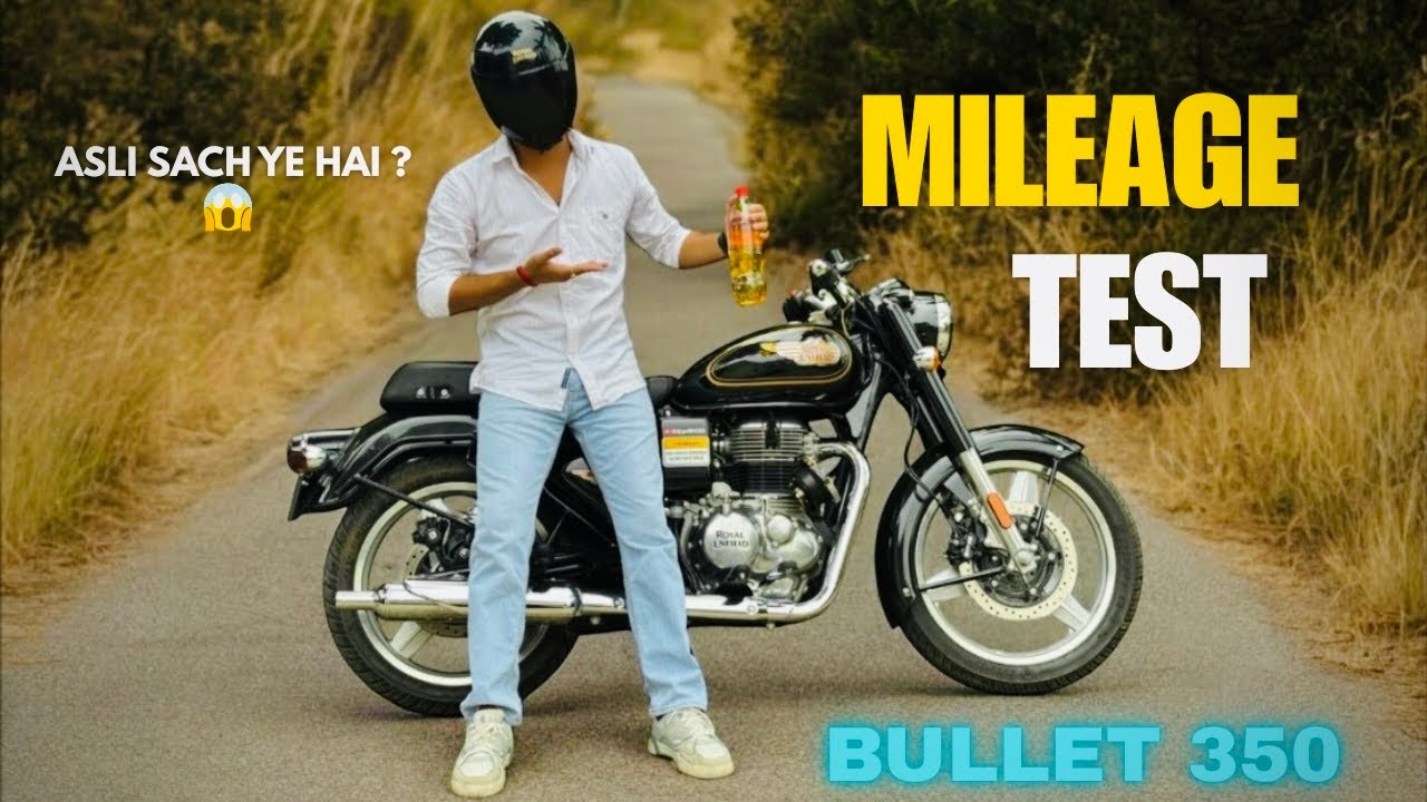 NEW BULLET 350 का असली MILEAGE TEST?🔥|| New Standard 350 || 1 Litre Mileage Test🤔 ||