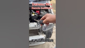 Daihatsu Mira remote installation method 2015 model