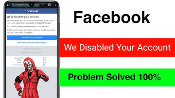 Fb We  Disabled Your Account Facebook Disabled Account Recovery 2025 How to Recover Disabled fb