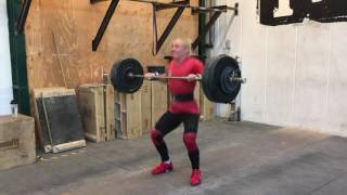 Hang clean + split jerk: 94 x 1 rep by Julie Abildgaard