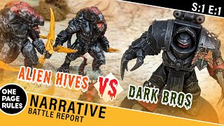 The Enemy Below - Narrative Battle Report (Grimdark Future) - Dark Brothers VS Alien Hives - 1000pts