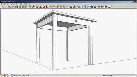 SketchUp: Drawing a table